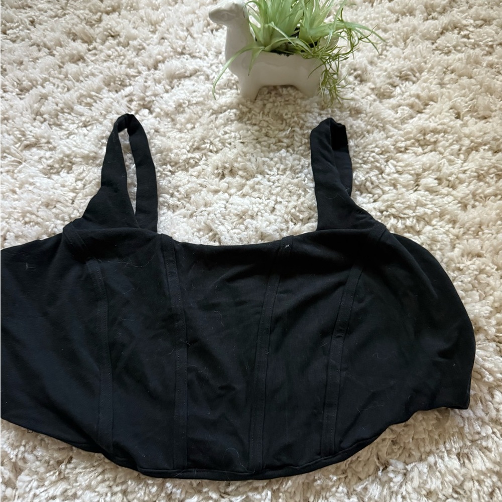 Wild Fable Black Crop Top Streetwear Sleeveless Top